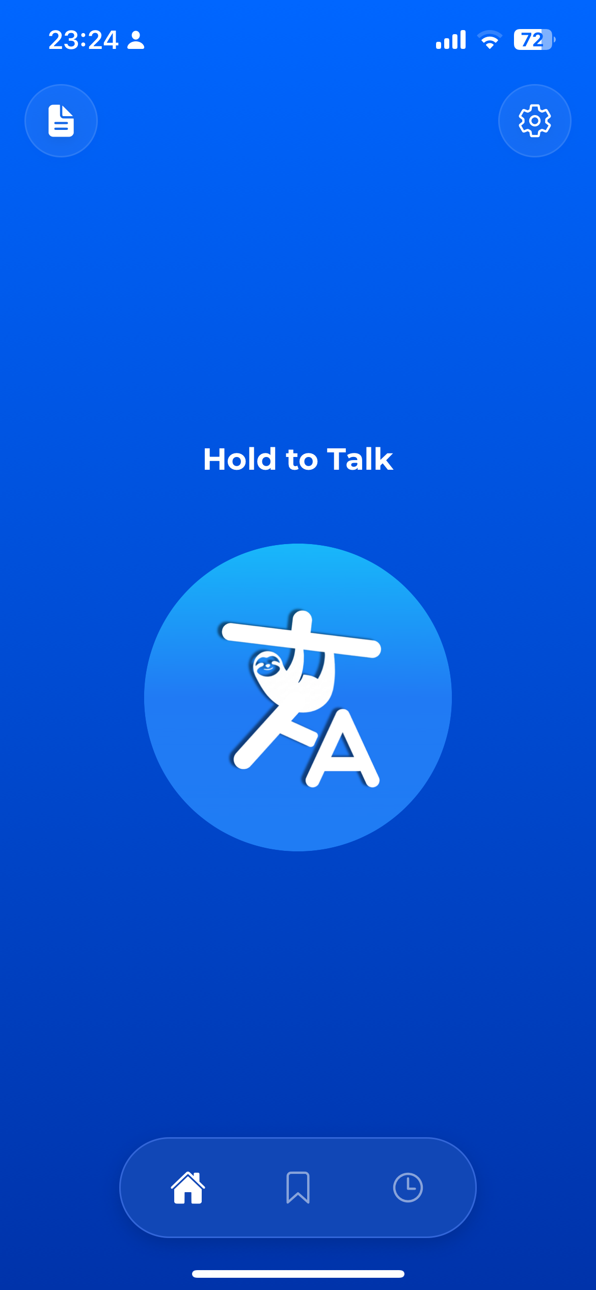 Translothy - Hold to Talk voice input