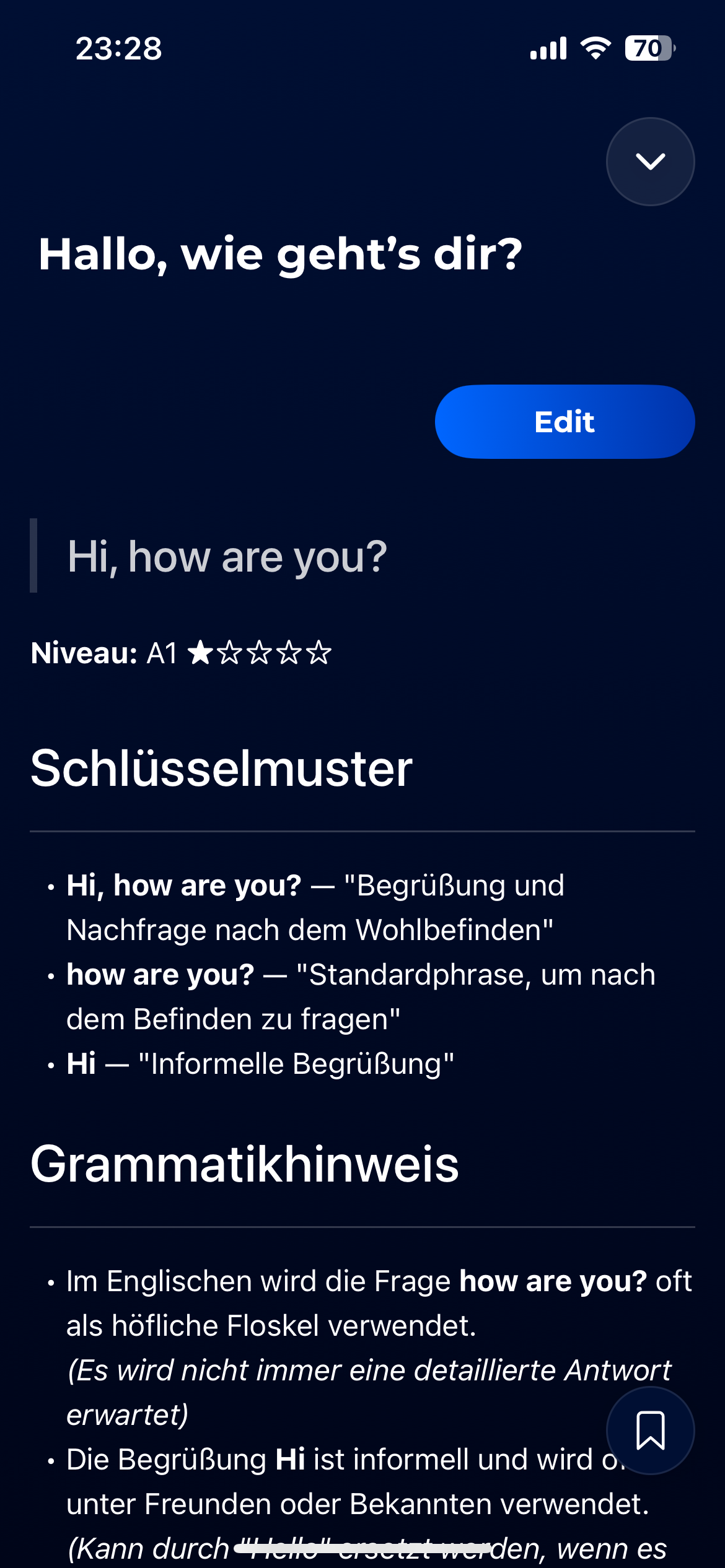 Translothy - German translation with patterns